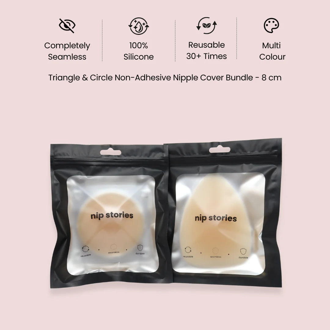 Triangle & Circle Non-Adhesive Nipple Cover Bundle – nip stories