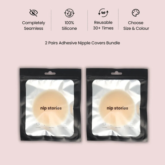 2 Pairs - Sticky Nippys - Adhesive Nipple Covers