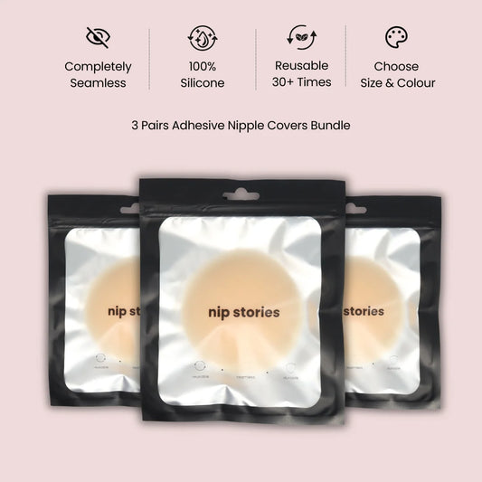 3 pairs sticky nippys - adhesive nipple covers